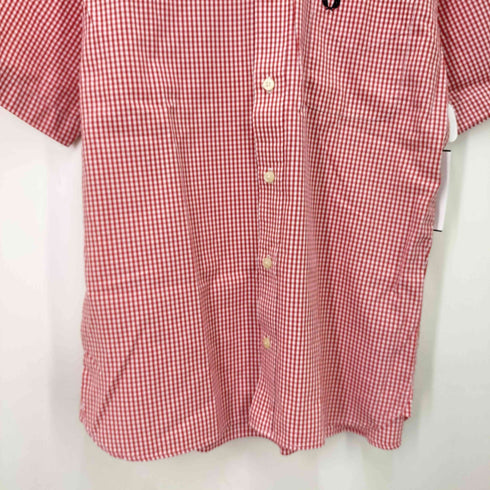 フレッドペリー FRED PERRY ロゴ刺繍 ギンガムチェック ボタンダウン S/S シャツ メンズ import:M