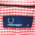 フレッドペリー FRED PERRY ロゴ刺繍 ギンガムチェック ボタンダウン S/S シャツ メンズ import:M