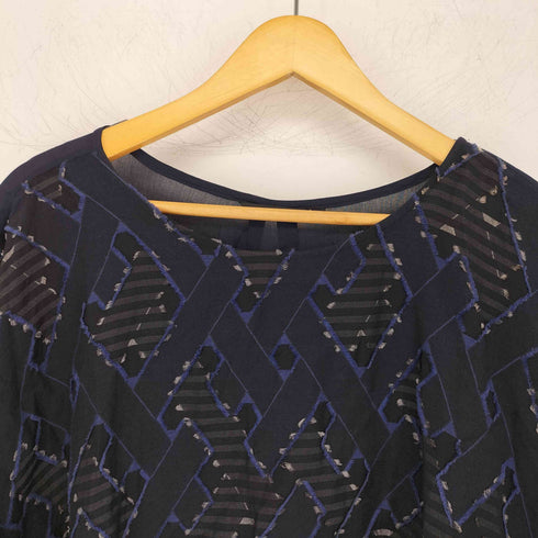 パドカレ pas de calais キュプラレーヨンカットジャカード ブラウス レディース 36