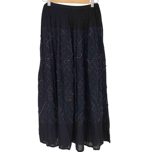 パドカレ pas de calais キュプラレーヨンカットジャカード スカート レディース 36