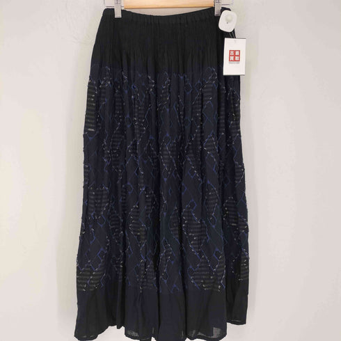 パドカレ pas de calais キュプラレーヨンカットジャカード スカート レディース 36