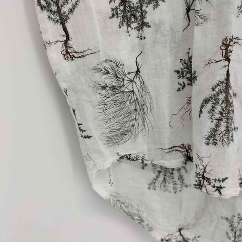 パドカレ pas de calais Wild Flowers Print 長袖プリントブラウス レディース 36