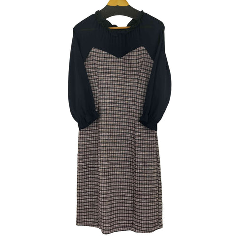 トッコクローゼット tocco closet シアーツイードドッキングワンピース レディース JPN:M