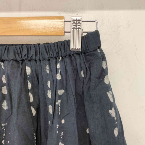 パドカレ pas de calais コットンラミースラブローン点々ろうけつ染め スカート レディース 36
