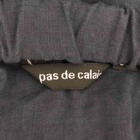 パドカレ pas de calais コットンラミースラブローン点々ろうけつ染め スカート レディース 36