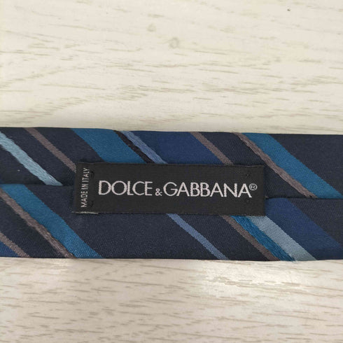 ドルチェアンドガッバーナ DOLCE&GABBANA ストライプ柄 シルクネクタイ メンズ