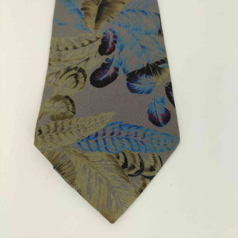 ポールスミスロンドン Paul Smith LONDON フェザー柄 シルクネクタイ メンズ
