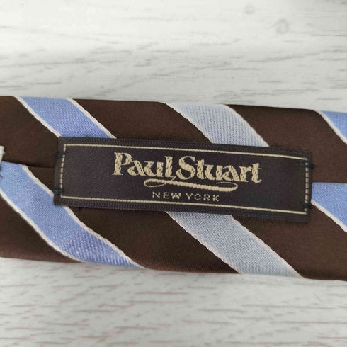 ポールスチュアート Paul Stuart ストライプ柄 シルクネクタイ メンズ
