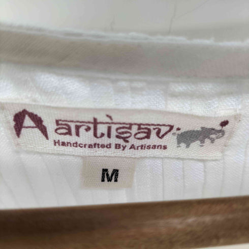 Artisav Jaipur L/S インドカディリネン プリーツデザインワンピース レディース JPN:M
