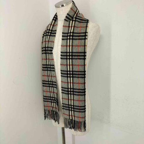バーバリーズ BURBERRYS 英国製 CASHMERE カシミヤ100% ノバチェックマフラー レディース