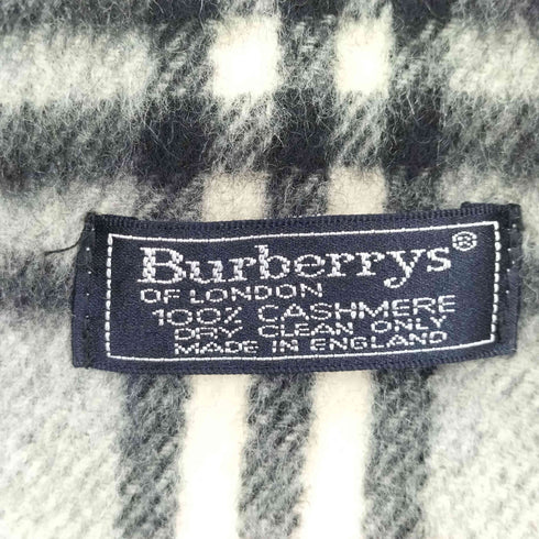 バーバリーズ BURBERRYS 英国製 CASHMERE カシミヤ100% ノバチェックマフラー レディース
