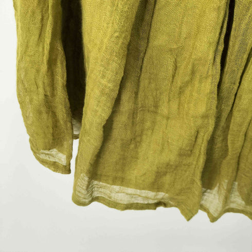 パドカレ pas de calais 60リネン植物染めスカート レディース 36