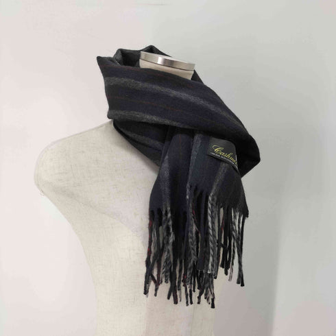 カシミヤ CASHMERE カシミヤ混 フリンジマフラー メンズ