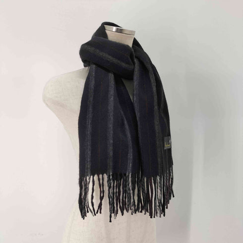 カシミヤ CASHMERE カシミヤ混 フリンジマフラー メンズ