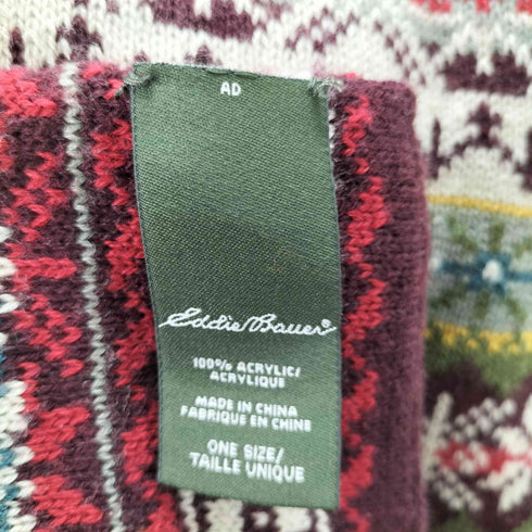 エディーバウアー Eddie Bauer ノルディック柄 ニットストール レディース