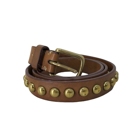 ジェイアンドエムデヴィッドソン J&M Davidson イタリア製 スタッズデザインベルト メンズ  32/80