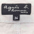 アニエスベー agnes b. PARIS チェック ストレートパンツ メンズ 36