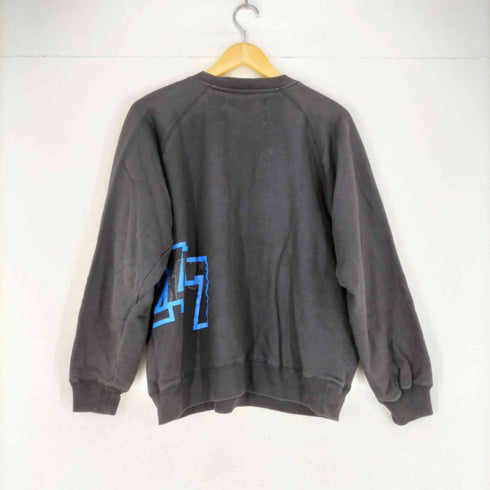 BRTH BREATH ラグラン プリントクルーネックスウェット メンズ