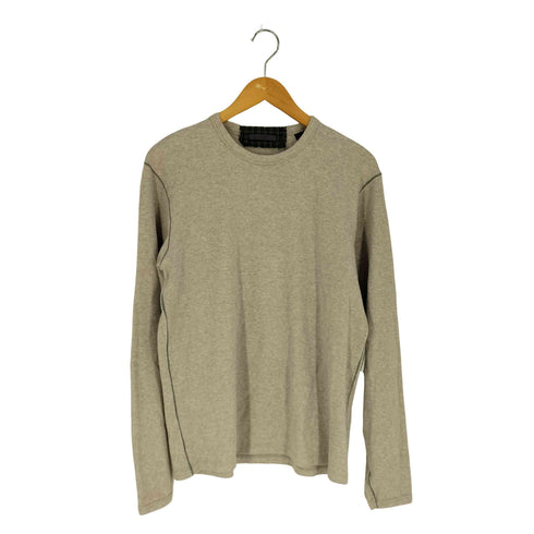 ギャップ Gap 00s OLD GAP オールドギャップ チェックワッペン ステッチデザイン クルーネック Tシャツ メンズ import:M