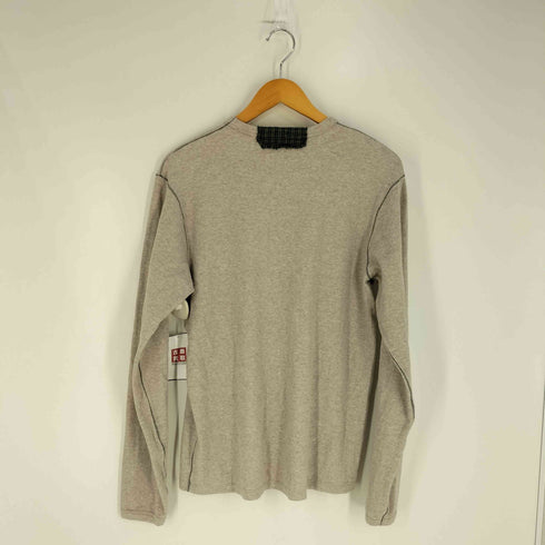 ギャップ Gap 00s OLD GAP オールドギャップ チェックワッペン ステッチデザイン クルーネック Tシャツ メンズ import:M