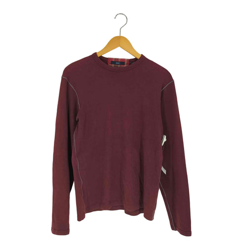 ギャップ Gap 00s OLD GAP オールドギャップ チェックワッペン ステッチデザイン クルーネック Tシャツ メンズ import:S