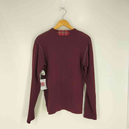 ギャップ Gap 00s OLD GAP オールドギャップ チェックワッペン ステッチデザイン クルーネック Tシャツ メンズ import:S