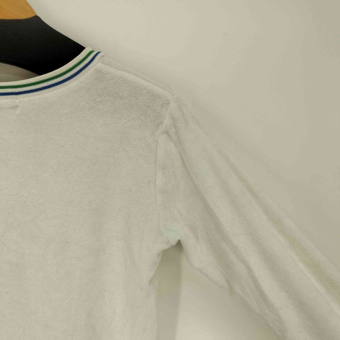 フレッドペリー FRED PERRY ロゴ刺繍 タオル地 リブラインデザイン L/S カットソー レディース import:L