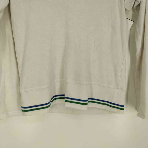 フレッドペリー FRED PERRY ロゴ刺繍 タオル地 リブラインデザイン L/S カットソー レディース import:L