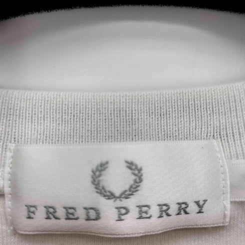 フレッドペリー FRED PERRY ロゴ刺繍 タオル地 リブラインデザイン L/S カットソー レディース import:L