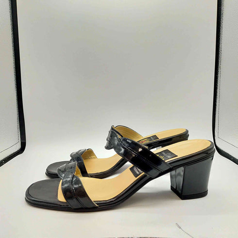 ミハマ MIHAMA オープントゥ ストラップ エナメル サンダル レディース JPN:24