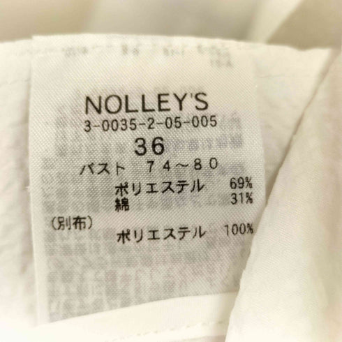 ノーリーズ NOLLEY’S 23SS ウォッシャブルサッカーテーラージャケット レディース JPN:36