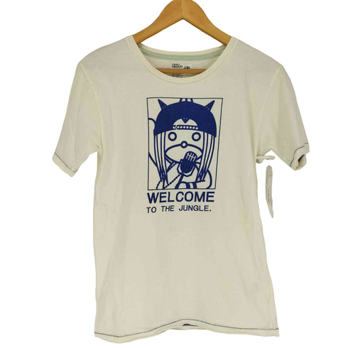 ピーピーエフエム PPFM 袖裾シングル 両面プリントクルーネックTシャツ Y2K メンズ JPN:M