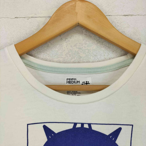ピーピーエフエム PPFM 袖裾シングル 両面プリントクルーネックTシャツ Y2K メンズ JPN:M