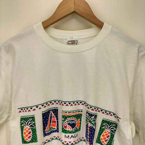 クレイジーシャツ CRAZY SHIRTS USA製 グラフィック プリント S/S クルーネック Tシャツ レディース import:S