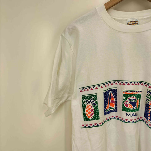 クレイジーシャツ CRAZY SHIRTS USA製 グラフィック プリント S/S クルーネック Tシャツ レディース import:S
