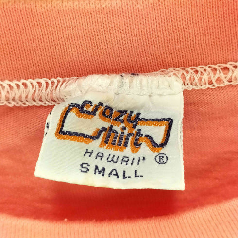 クレイジーシャツ CRAZY SHIRTS 80-90S USA製 グラフィック プリント S/S クルーネック Tシャツ シングルステッチ レディース import:S