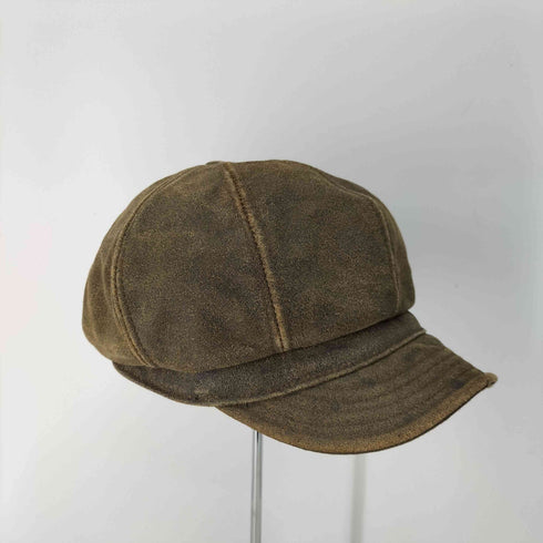 ニューヨークハット NEWYORK HAT&CAP CO. 90s MADE IN USA レザー キャスケット メンズ L