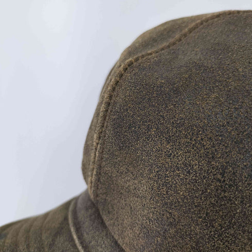 ニューヨークハット NEWYORK HAT&CAP CO. 90s MADE IN USA レザー キャスケット メンズ L