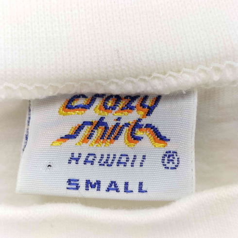 クレイジーシャツ CRAZY SHIRTS 90S USA製 クリバンキャット プリント S/S クルーネック Tシャツ シングルステッチ レディース import:S