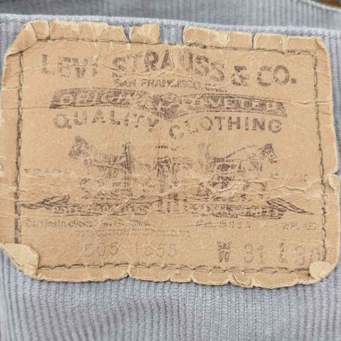 リーバイス Levis 80S TALLONジップ 505 コーデュロイショーツ メンズ 31×30