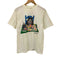 クレイジーシャツ CRAZY SHIRTS 90S USA製 クリバンキャット プリント S/S クルーネック Tシャツ シングルステッチ レディース import:S