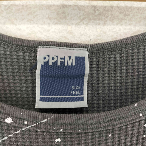 ピーピーエフエム PPFM 90-00s スカル&ペイントデザイン サーマルタンクトップ Y2K メンズ FREE