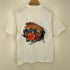 クレイジーシャツ CRAZY SHIRTS 90S USA製 クリバンキャット フラ プリント S/S クルーネック Tシャツ シングルステッチ レディース import:S