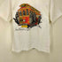 クレイジーシャツ CRAZY SHIRTS 90S USA製 クリバンキャット フラ プリント S/S クルーネック Tシャツ シングルステッチ レディース import:S
