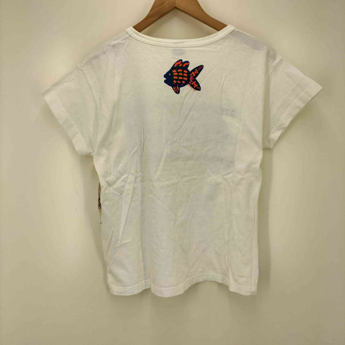 クレイジーシャツ CRAZY SHIRTS 90S USA製 グラフィック プリント S/S クルーネック Tシャツ レディース import:S