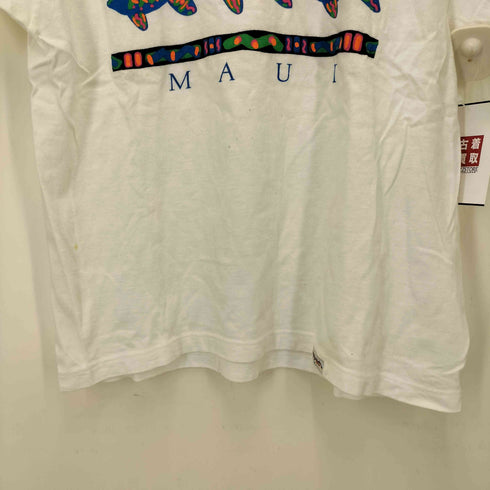 クレイジーシャツ CRAZY SHIRTS 90S USA製 グラフィック プリント S/S クルーネック Tシャツ レディース import:S
