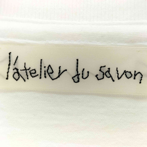 アトリエドゥサボン latelier du savon アップリケ刺繍 おばあちゃんとねこT レディース F