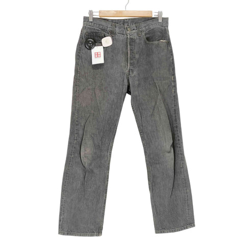 リーバイス Levis 501-0658 86年製 ボタン裏522 ボタンフライブラックデニム スカルデザイン メンズ W32L30
