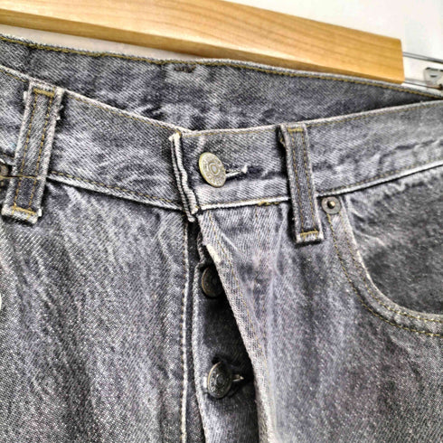 リーバイス Levis 501-0658 86年製 ボタン裏522 ボタンフライブラックデニム スカルデザイン メンズ W32L30