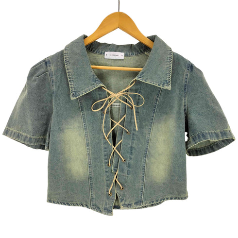 LA POMME petit ロープデニムシャツ レディース import:S